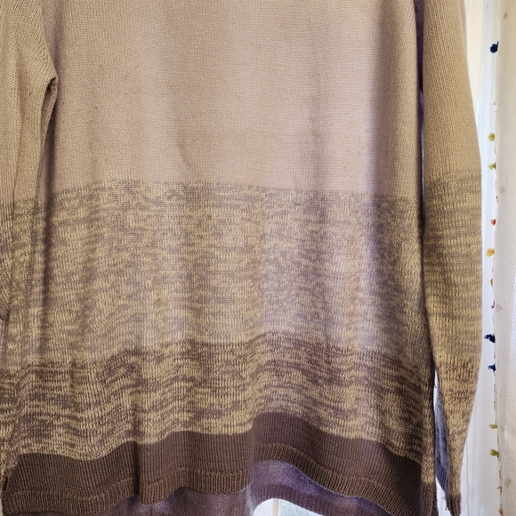 DRESS BARN WOMEN'S LILAC AND GRAY STRIPED SOFT SWEATER SIZE XL - Picture 3 of 13
